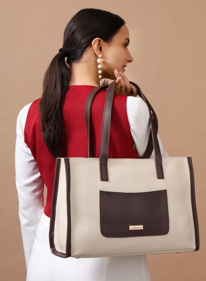ROSS BROWN Women's Elegant Tote Bag | Fits up to 12-inch Laptop | Ladies Purse | Handbags for women - Image 3